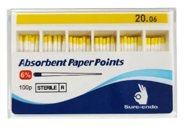 Штифты бумажные Sure-endo кон.06 уп/100 шт