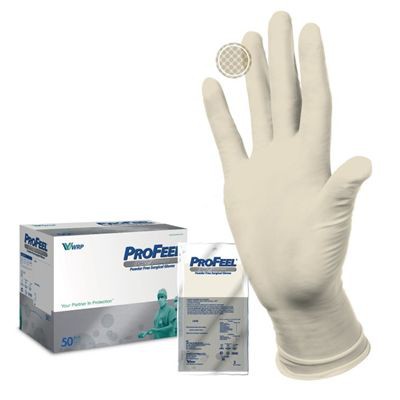 Перчатки хирургические латексные неопудренные стерильные Profeel DHD Platinum 1 пара