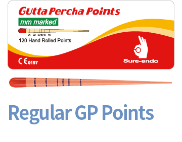 Штифты гуттаперчевые Sure-endo кон.02 уп/120 шт