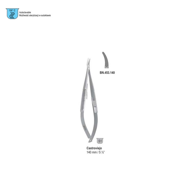 Иглодержатель Castroviejo 140 мм (BN.453.140)