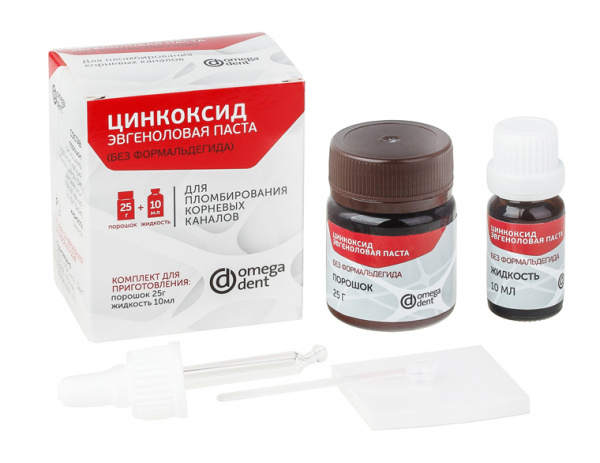Цинкоксид-эвгеноловая паста без формальдегида 25 г + 10 мл Цинкоксид-эвгеноловая паста без формальдегида 25 г + 10 мл