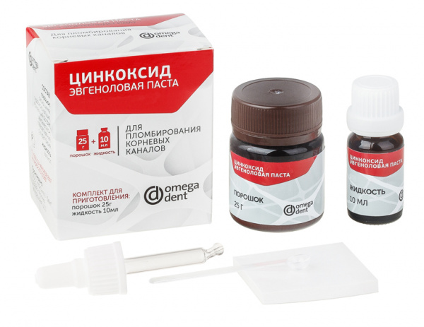 Цинкоксид-эвгеноловая паста 25 г + 10 мл Цинкоксид-эвгеноловая паста 25 г + 10 мл