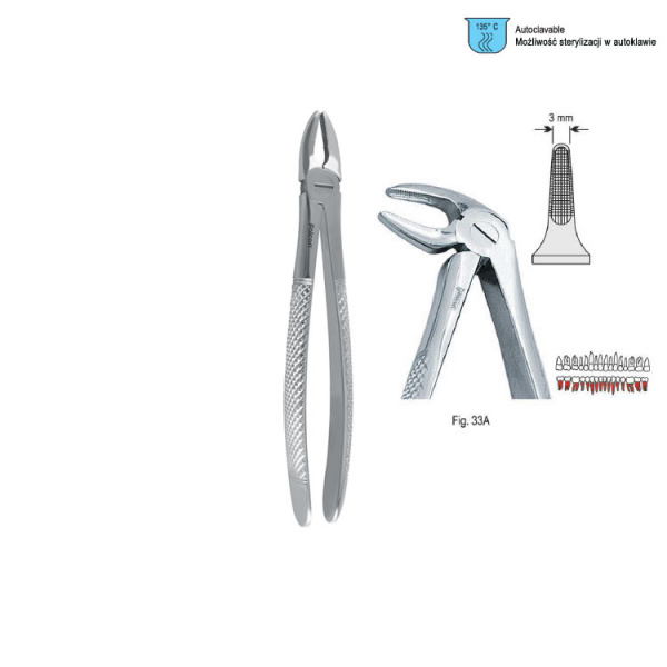 DE.750.331 Щипцы Европейские стандартные для удаления зубов